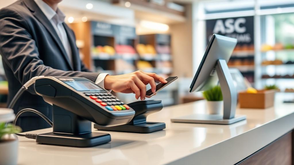 Terminal de procesamiento de pagos comerciales